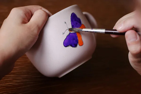 Painting butterfly — Stock Photo, Image