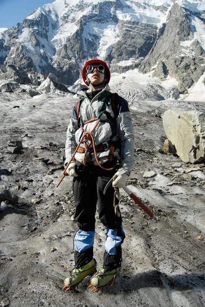 登山运动员肖像 — 图库照片