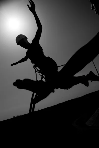 Saltar al sol — Foto de Stock