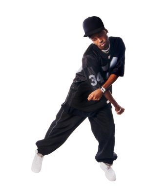 beyaz hip-hop dans eden genç adam