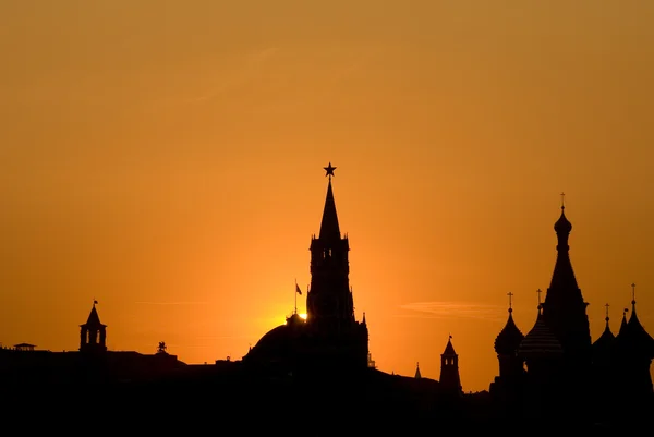 Moskou-zonsondergang — Stockfoto