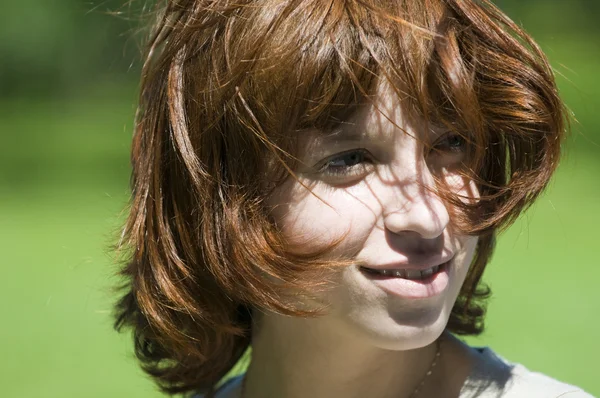 stock image Red haired portrait