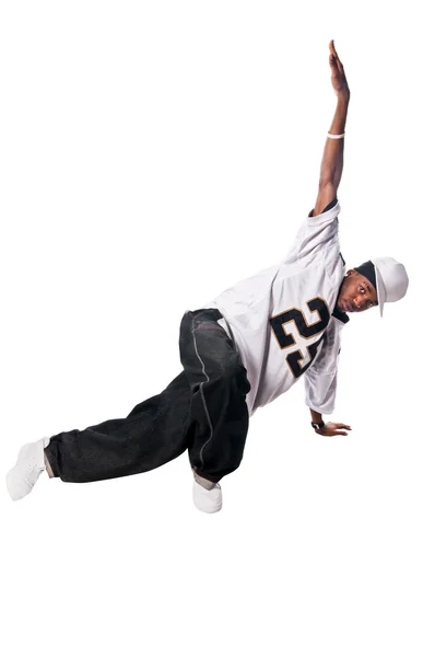 Cool hip-hop ung man på vit — Stockfoto