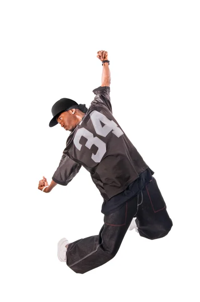 Cooler junger Hip-Hop-Mann auf weißem Hintergrund — Stockfoto