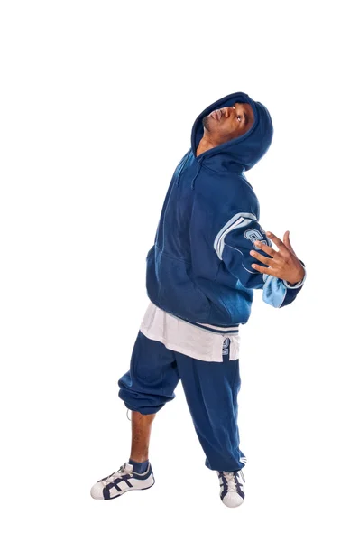 Cooler junger Hip-Hop-Mann auf weißem Hintergrund — Stockfoto
