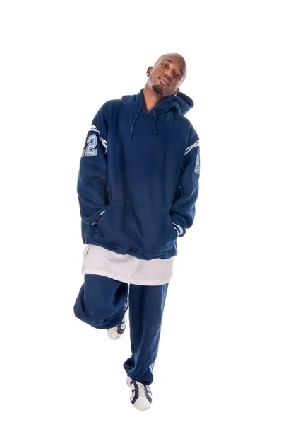 Cool joven hip-hop hombre sobre fondo blanco —  Fotos de Stock