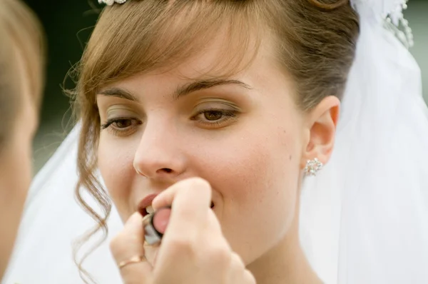 Maquiagem de casamento — Fotografia de Stock