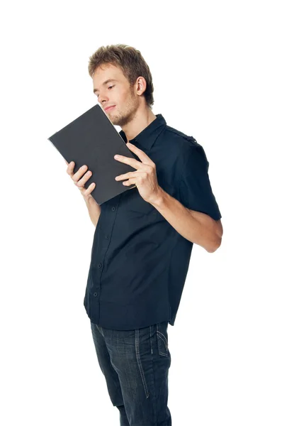 Young man on white — Stock Photo, Image
