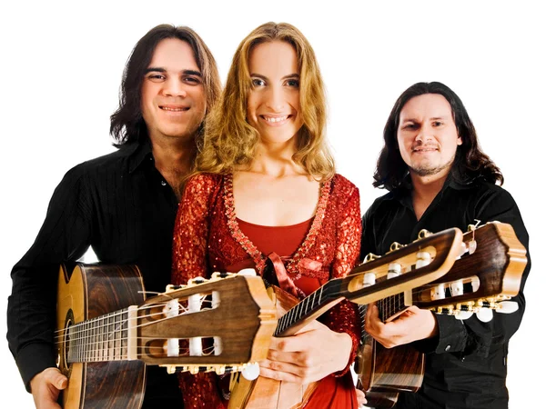 Trio flamenco — Fotografia de Stock