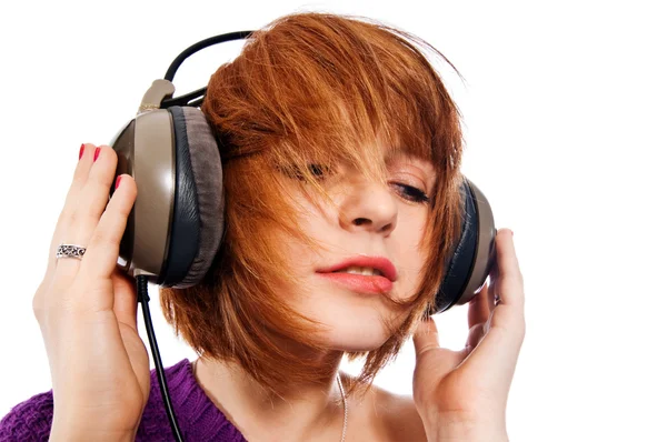Listening to the music — Stock Photo, Image