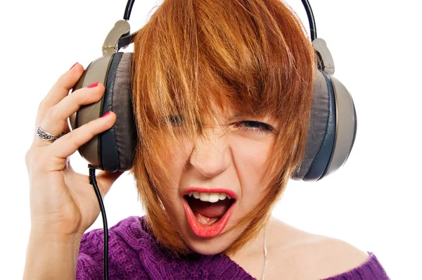 Excited by the music — Stock Photo, Image