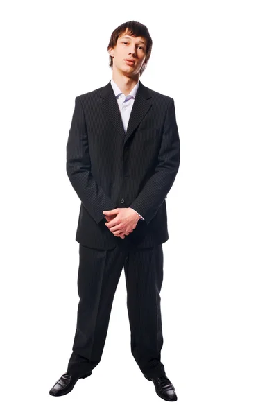 Csinos, fiatal férfi viselt öltöny — Stock Fotó
