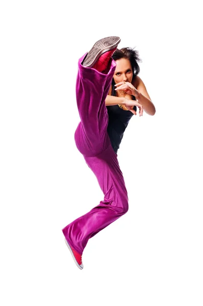 Bailarina caliente saltando —  Fotos de Stock