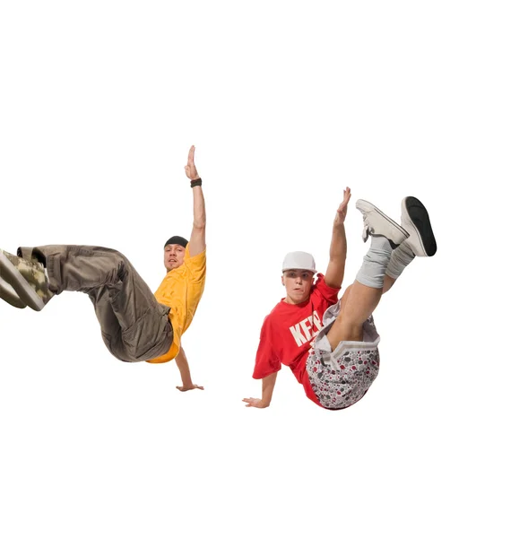 Twee breakdancers — Stockfoto