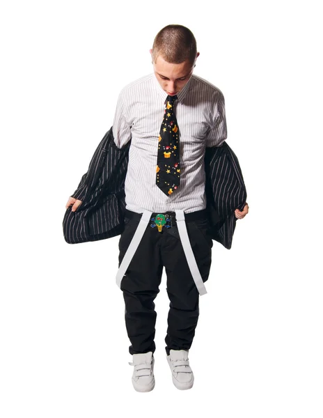 Fashionate hip-hopu młody człowiek — Zdjęcie stockowe