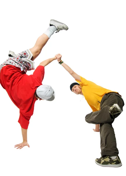 Dwie fajne hip-hop młodych mężczyzn — Zdjęcie stockowe