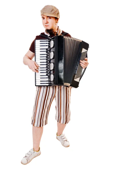 Musicien d'accordéon — Photo