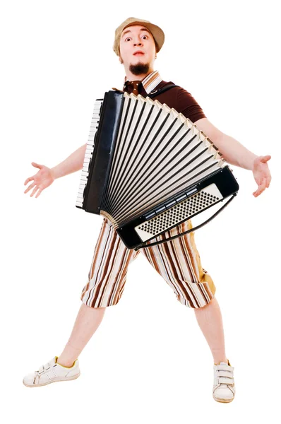 Musicien d'accordéon — Photo