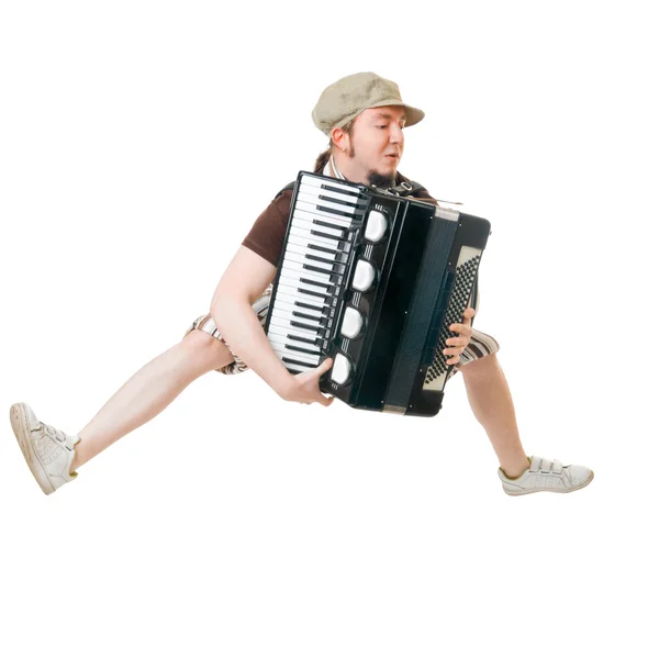 Excited musician — Stock Photo, Image