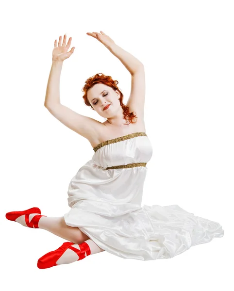 Greek girl dancing — Stock Photo, Image