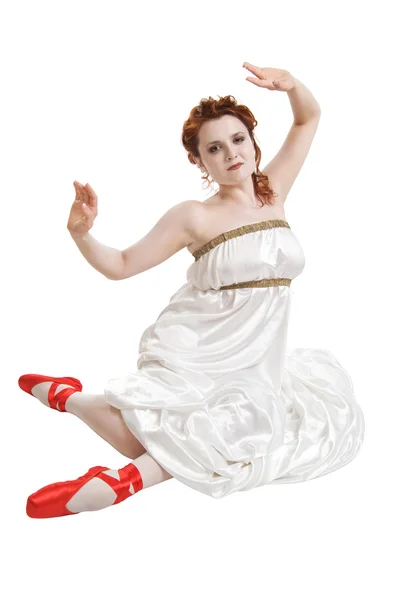 Greek girl dancing — Stock Photo, Image