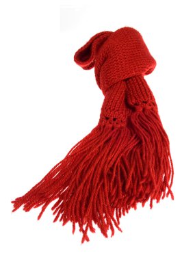 Red scarf clipart
