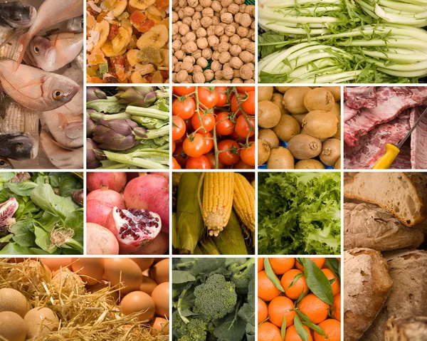 Potravinové sbírky Stock Obrázky