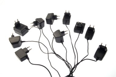 Cell phone chargers clipart