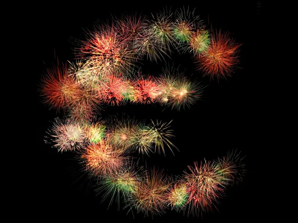 Euro fireworks — Stock Photo, Image