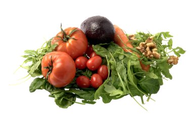 Fresh salad ingredients clipart