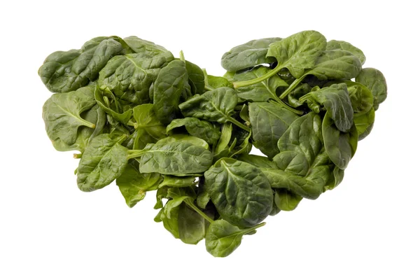 Spinach heart — Stock Photo, Image