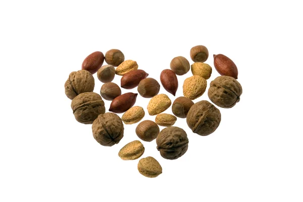 Орехи сердца — стоковое фото