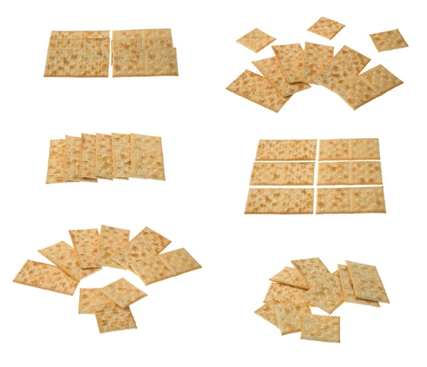 Sammlung von Crackern — Stockfoto