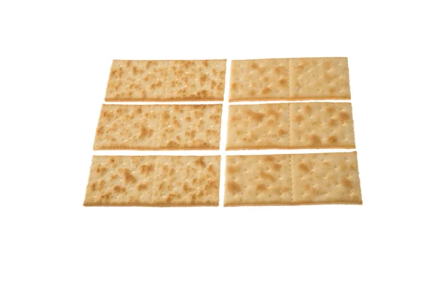 Rows of crackers — Stock Photo, Image