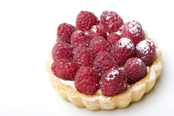 Delicious dessert fresh raspberry fruit — Stock Photo, Image