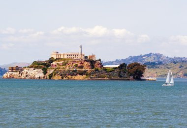 Alcatraz island prison San Francisco clipart