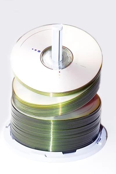 Упаковка нового компакт-диска CD DVD — стоковое фото