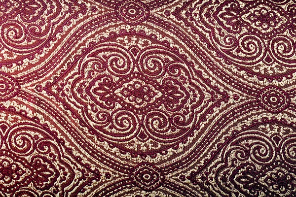 stock image Damask burgundy fabric backgrond