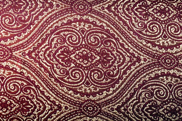 Damask burgundy fabric backgrond Stock Photo