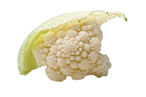 Kalafior kapusta warzyw na białym tle — Zdjęcie stockowe