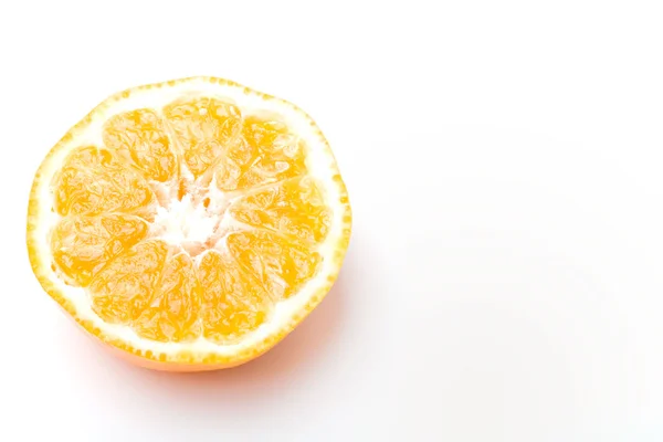 Polovina z mandarinkové ovoce citrusové clementine Royalty Free Stock Fotografie