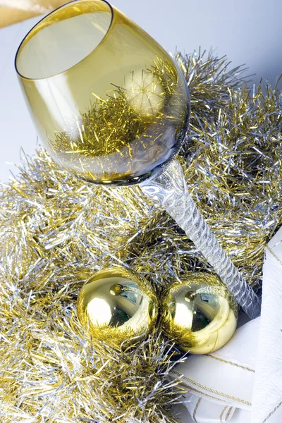 stock image Christmas New Year decorated table