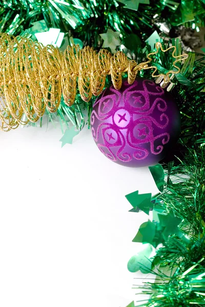 Decorazioni di Natale oggetti ornamenti Fotografia Stock