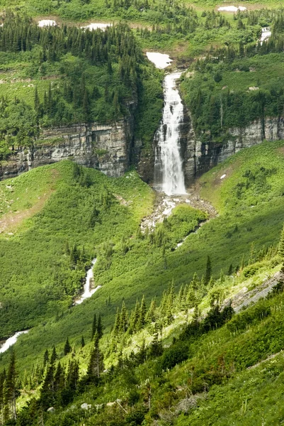 Cachoeiras em Glaciar — Fotografia de Stock