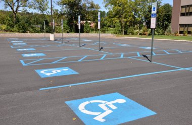 Handicap parking spots clipart