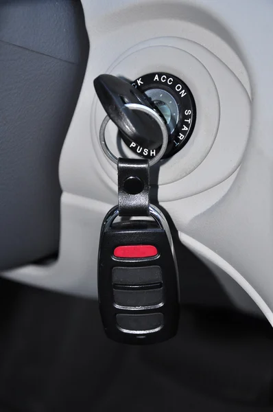 Keys in ignition — Stock Photo, Image