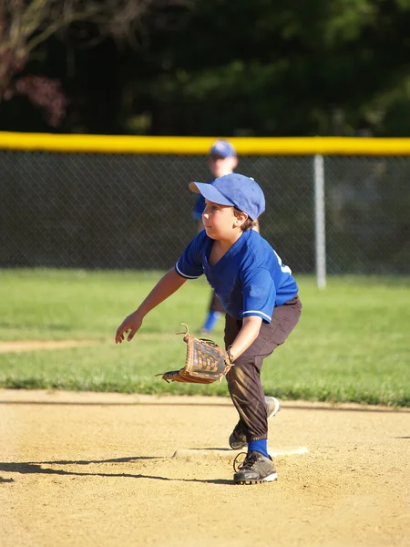 Маленький бейсболіст — стокове фото