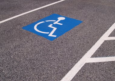 Handicapped parking spot clipart
