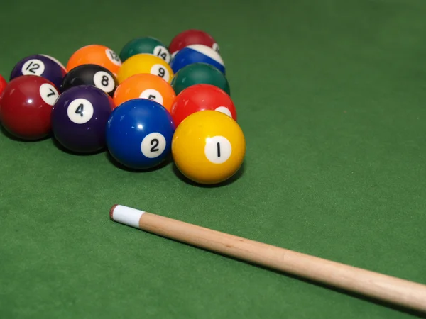 stock image Pool balls on table