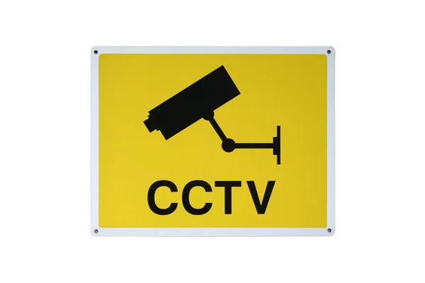 Signo de CCTV Imagen de stock